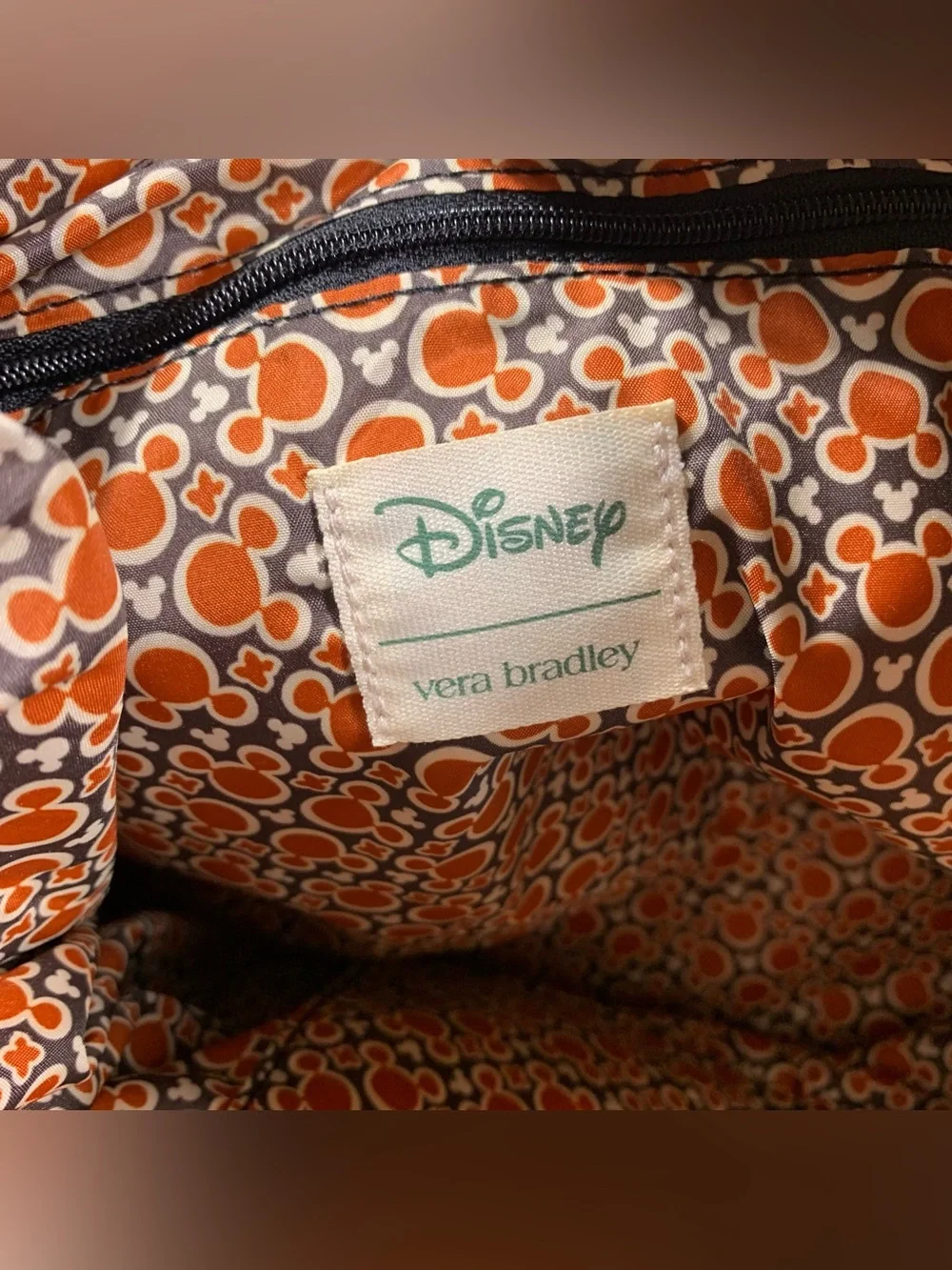 Disney Original Zip Tote Black Moonless Night in Featherweight